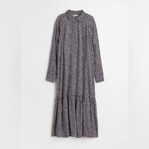 Floral buttoned shirt dress size S midi dress